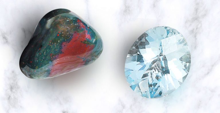 Aquamarine & Bloodstone – March’s Birthstones