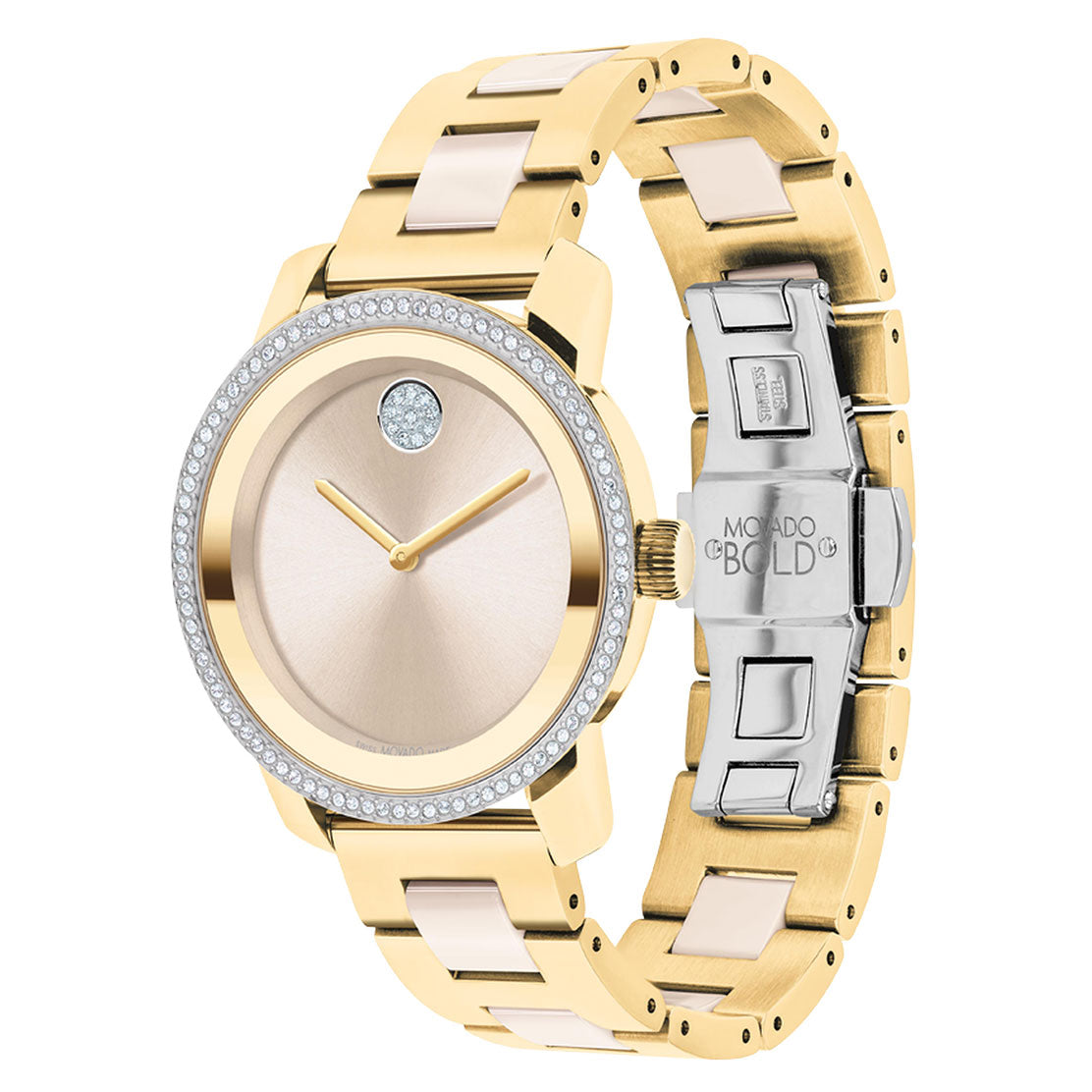 Movado BOLD Ceramic Diamond Bezel 3600882