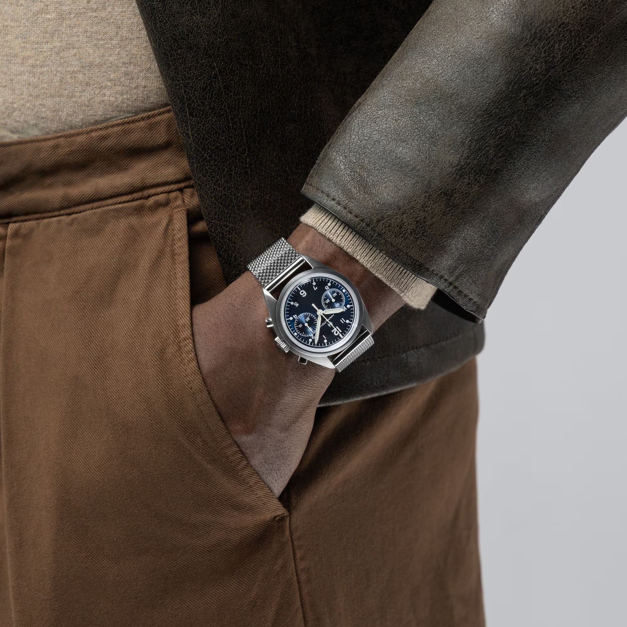 Hamilton Khaki Aviation Pilot Pioneer Mechanical Chrono H76409140